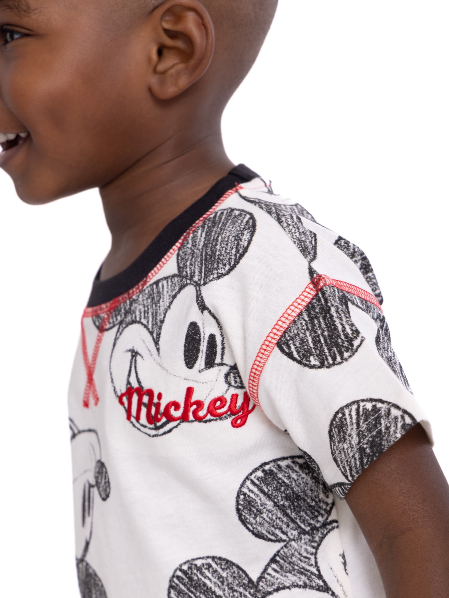 Mickey Mouse Toddler Boys Short Sleeve T-Shirt and Shorts Set, 2-Piece, Sizes 12M-5T