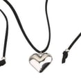 thumbnail image 4 of Collar con colgante de corazón jinwen gargantilla grueso largo simple, 4 of 5
