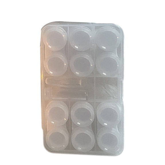 Portable Contact Lenses Container Case For Gym Work And Travel With Protective and Wearing Tool Tweezers for Daily Use