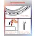 thumbnail image 7 of Grill Burner Tube for Weber Q3200, Q300 (2013 & earlier), Q320, Q3000 (2014 & newer), 23.75 inch 304 Stainless Steel Tube Burner for Weber 404341, 57060001, 586002, Replacement Part 60036, 80385, 7 of 7