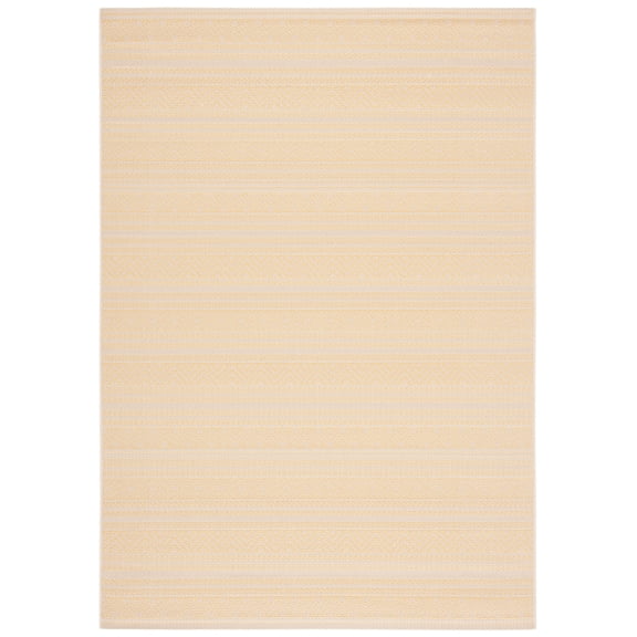 Safavieh Courtyard Seanna Striped Indoor/Outdoor Area Rug, Beige/Gold, 8' x 10'