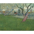 thumbnail image 2 of van Gogh, Vincent 17x15 Gold Ornate Wood Framed with Double Matting Museum Art Print Titled - Orchards in blossom, view of Arles, 2 of 4