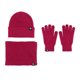 thumbnail image 1 of Conjunto de tres piezas de guantes, gorros y bufandas de punto cálidos de estilo europeo e invernal con terciopelo grueso y gorro. Bufandas, gorros y mitones para mujer., 1 of 2
