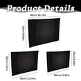 thumbnail image 3 of Black Adhesive Mesh Storage Pockets, Wall Mounted Elastic Mesh Organizer Bags with Tape Strips, Cabinet Door Storage Net for Home Kitchen Bathroom Office Car, Space Saving Small Item Holder, 30*25cm, 3 of 6