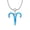 Silver Aries, variant on Women's Stainless Steel Dainty Blue Opal Inlaid Zodiac Sign Necklace Lightweigh Charming Astrology Amulet Collar Necklace Silver Scorpio