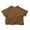 Brown, variant on Kiijoy Toddler Boys Striped T-Shirt Short Sleeve Versatile T Shirt, Sizes 1-7