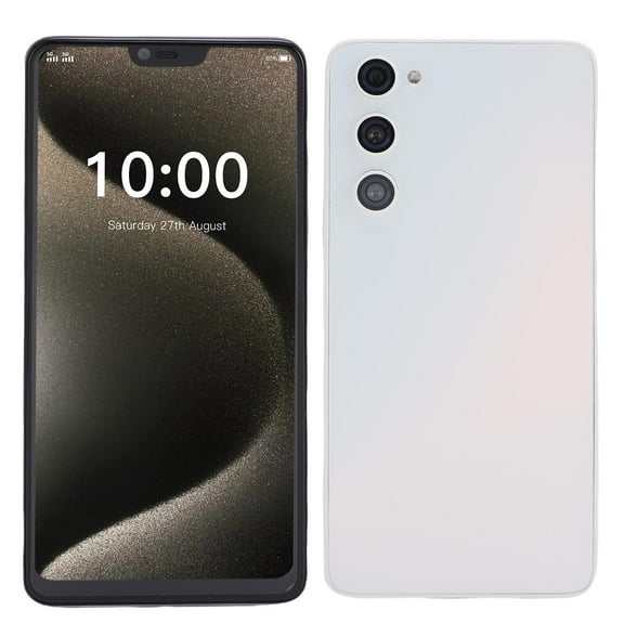 5G Smartphone 6.2 Inch 12GB And 512GB 48MP And 72MP Camera Dual Card Dual Standby Mobile Phone With Pen 6800mAh Battery,White