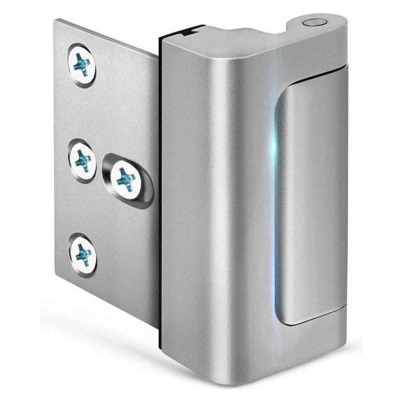 Door Reinforcement Security Lock, 800 lbs Kick‑Resistant Home Front Door Flip Lock, Child Proof Inside Door Safety Latch, Spring‑Loaded Extra Deadbolt Lock for Home & Apartment Security