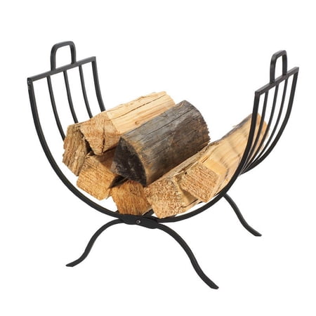 UPC 093432152218 product image for Panacea Matte Steel Log Rack Outdoor | upcitemdb.com