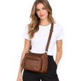 thumbnail image 4 of Deago Crossbody Bags for Women Pocketbook Soft PU Leather Ladies Purses and Handbags Multi Pocket Shoulder Bag with Adjustable Strap, 4 of 10