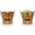 thumbnail image 4 of Robert Allen 211990 8 in. Floral Planter, Copper, 4 of 5