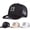 Black, variant on Unisex Cartoon Ghost Face Embroidered Baseball Cap Mesh Hat Adjustable Breathable Casual Sun Hat for Outdoor Sports