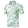thumbnail image 2 of Sngxgn Mens Polo Shirts Short Sleeve Golf T Shirt Casual Workout(Green,L), 2 of 9