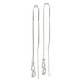 thumbnail image 6 of Auriga Fine Jewelry 925 Sterling Silver Double Heart Threader Earrings for Women, 6 of 6