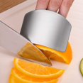 thumbnail image 2 of Stainless Steel Finger Guard, Kitchen Finger Protector, 4 Pcs of Knife Guard, For Dicing and Slicing in Kitchens, 2 of 6