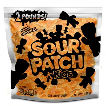 SOUR PATCH KIDS Orange Soft &amp; Chewy Candy, Just Orange (2 LB Party Size Bag)