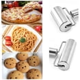 thumbnail image 2 of GUOOL 3X Stainless Steel Roller Rolling Pin with Handle Kitchen 4.5 inch Roller, 2 of 8