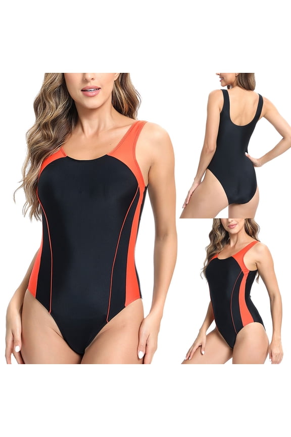 Womens Swimsuits Swimsuit Women Sleeveless Diving Suit Siamese Summer Beach Surfing Swimwear Plus Size Swimsuit for Women on Clearance