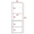 thumbnail image 3 of Savona Medicine Single Privacy Door Cabinet with Two Interior Shelves, Two External Shelves - Light Oak, 3 of 7