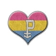 thumbnail image 2 of CafePress - Large Pansexual Pride Flag Colored Heart With Symb - Soft Fleece Throw Blanket, 50"x60" for All Ages, 2 of 5