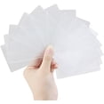 thumbnail image 1 of GHSDFBB 100pcs Transparent Plastic Vertical ID Credit Card Holder Protector Sleeve, 1 of 7