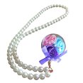 thumbnail image 1 of Bangcool Keychain Pendant Creative Faux Flower DIY Key Ring Pendant with Pearl Chain, 1 of 6