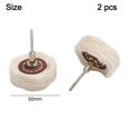 thumbnail image 1 of 2XWhite Yellow Shape Handle Mirror Polishing Cotton T Style Polish Buffing Wheel, 1 of 10