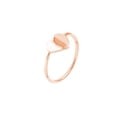thumbnail image 2 of 14k Rose Gold Cut Out Love Heart Wire Ring Size 8 Statement Ring for Women, 2 of 2