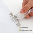 thumbnail image 1 of Clip Push Clipper Reusable Not Damage Paper Portable Plastic Clip Push Clipper Latest Stapler for School, 1 of 7
