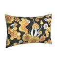thumbnail image 2 of Binfone Mushrooms Honeycomb Standard Size Pillowcase, Long Staple Pure Cotton Envelope Closure Pillow Cover,14"X20", 2 of 9