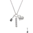 thumbnail image 2 of Delight Jewelry Silvertone Rock Star Guitar Always My Mother Bar Zoe Necklace, 2 of 4