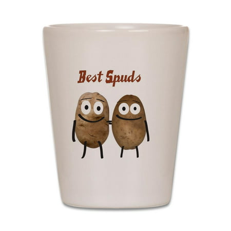 CafePress - Best Spuds - White Shot Glass, Unique and Funny Shot