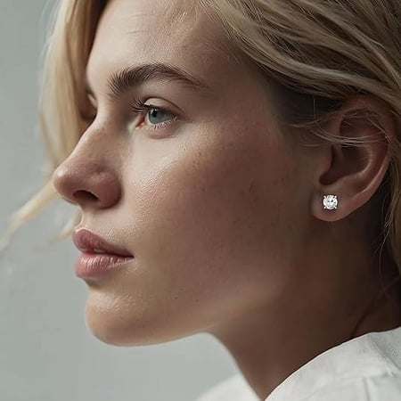 Eternaldia IGI Certified Lab Grown Diamond Solitaire Stud Earrings With 14k Gold/Diamond Stud Earrings for Women With Screw back post/Diamond Color-F, Clarity VS1-VS2 (Yellow Gold 0.50Ct)