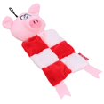 thumbnail image 2 of Dog Christmas Gift Squeaky Squares Pig Festive Plush Play Toy Xmas Present, 2 of 3