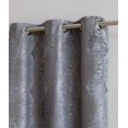 thumbnail image 2 of Roberta Total Blackout Grommet Curtains Blocks 100% Sunlight 4 Layers High Density & Noise Reduction Fabric Energy Efficient (Panel Pair 38" W x 84" L, Charcoal), 2 of 5