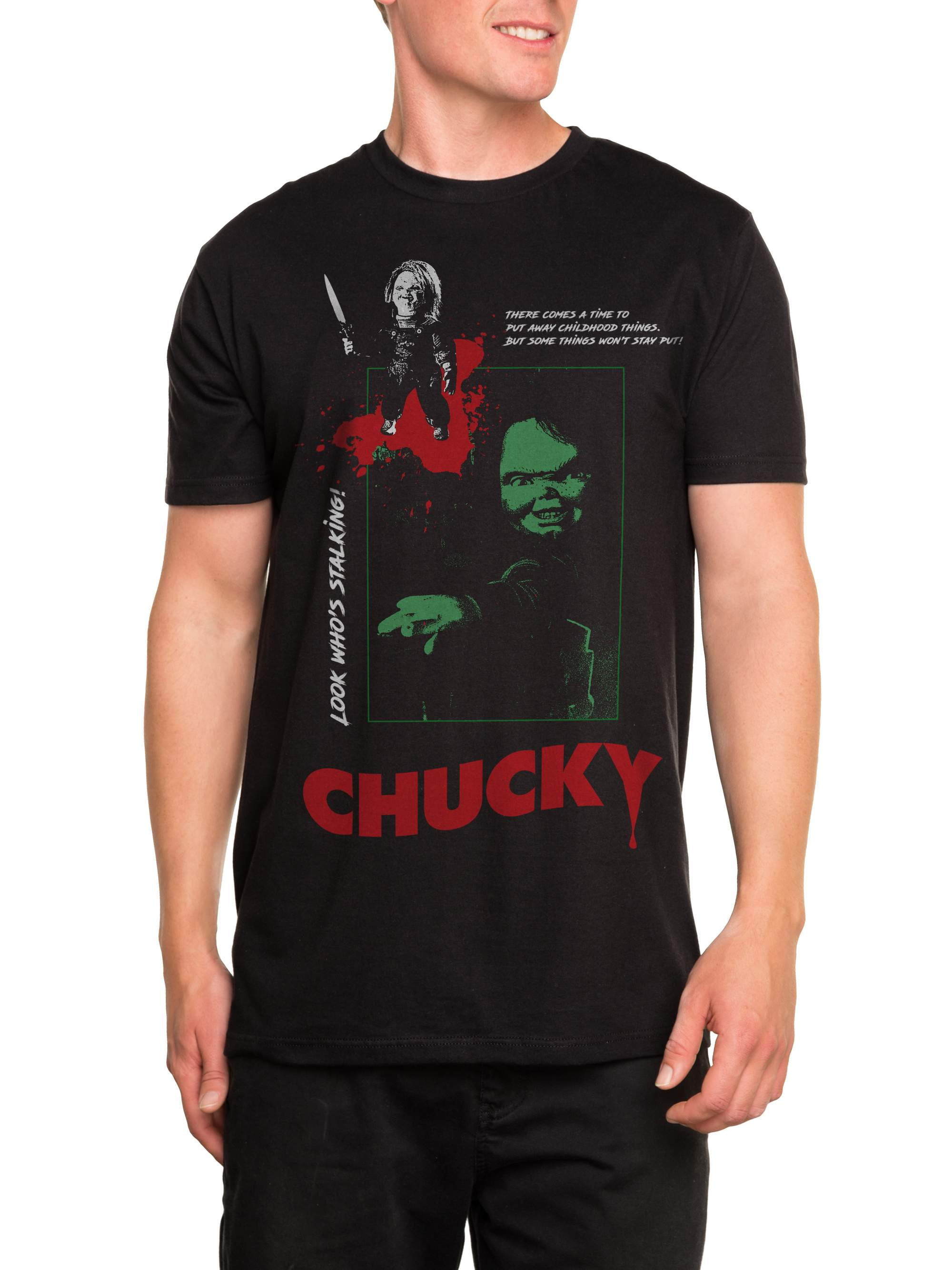 Chucky Tee Halloween Ghost Scary Tshirt  Vintege Graphic T Shirt Movie Unisex Crewneck BN6