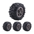 thumbnail image 2 of 4Pcs 80mm Wheel Tire Tyre for Xinlehong Q901 Q902 Q903 9130 9136 9137 9138 1/16 RC Car y13604, 2 of 6