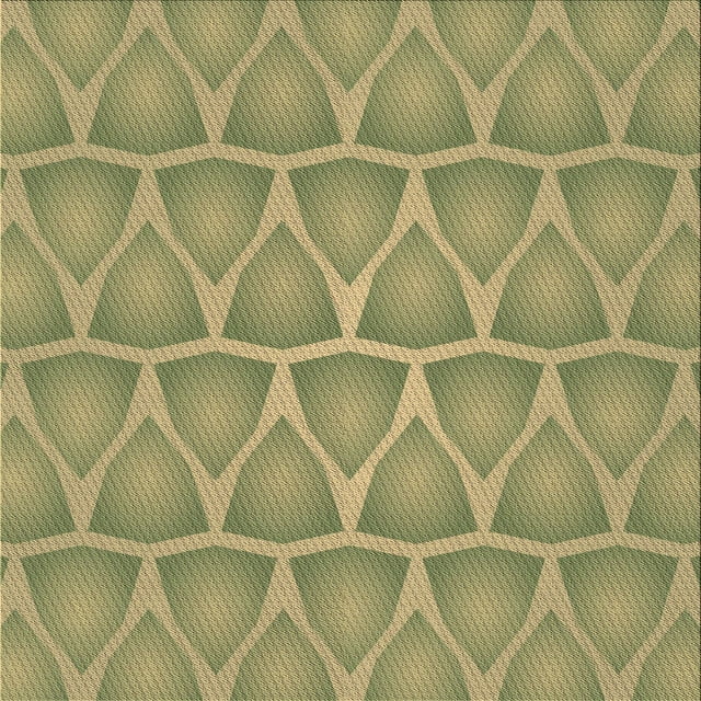 Ahgly Company Machine Washable Indoor Square Transitional Metallic Gold Area Rugs, 7' Square
