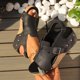 thumbnail image 4 of MKLEKYY Sandalias deportivas de Verano para Mujer, de Piel, Con Plataforma y Cuña, Sin Zapatos, 4 of 4