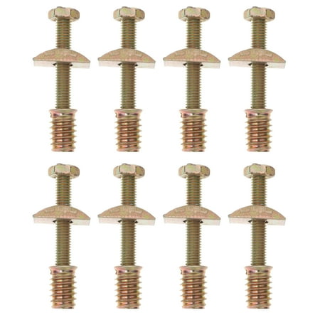 

Zehuanyu 8 Sets Bed Frame Spare Parts Bed Frame Threaded Pin Nut Kit for Bed Crib