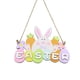 thumbnail image 4 of Estatuilla de adorno de de primavera de Pascua, decoración de Pascua impresa para escritorio de de de vacaciones Conejo de Pascua Macarena Artesanía de Pascua, 4 of 8