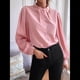 thumbnail image 5 of Camisas con Botones para Mujer, Blusas de Otoño para Mujer, Blusas Informales de Negocios para Mujer Rosa XL, 5 of 8