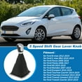 thumbnail image 2 of Perilla de palanca de cambio Unique Bargains para Ford Focus 2008-2018 No. 8M5R7H409BKB 5 Velocidades Cubierta de bota de palanca de cambio para Ford Fiesta 2008-2017, 2 of 7