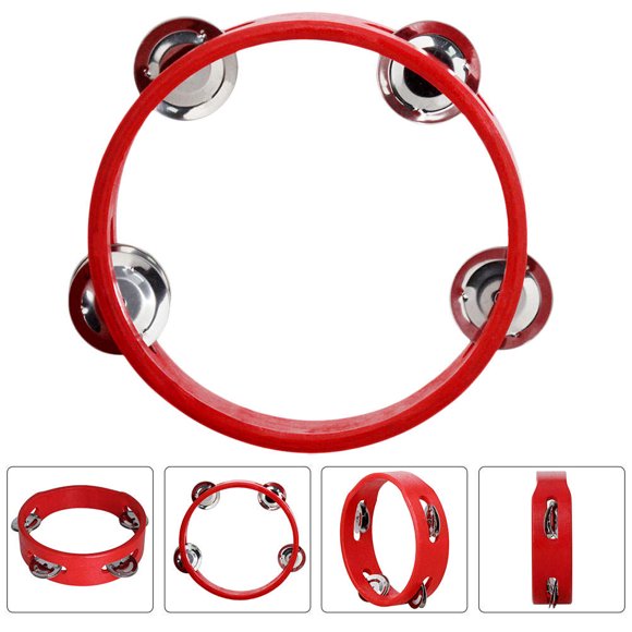 WEUVEB Percussion Instruments for Kids Red Handheld Design Games 1Pcs