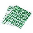 thumbnail image 1 of Uxcell 25mm Height Self Adhesive Waterproof Vinyl Letter Number Sticker Set 6 Sheet Dark Green, 1 of 6