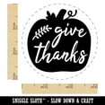 thumbnail image 2 of Give Thanks Pumpkin Thanksgiving Rubber Stamp for Scrapbooking Crafting Stamping - Small 3/4 Inch, 2 of 7