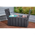 thumbnail image 2 of Strata Products Outdoor 85 Gal Patio Storage Deck Box w/Dual Door Lid,Black, 2 of 7