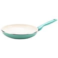 thumbnail image 1 of ProCooker 10 in. GreenPan Rio Ceramic Coated Aluminum Fry Pan, Turquoise, 1 of 1