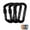 Black, variant on Aluminum Carabiner Clip, Heavy Duty Carabiners with Screw Gate 30kN D Ring Locking Carabiner for Hiking Camping Fishing and Outdoor Use(3 PCS)