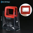 thumbnail image 2 of 7x4x8" Clear Gift Bags with Handles Reusable Mini Transparent Gift Wrap Bag, 24 Pack, 2 of 6